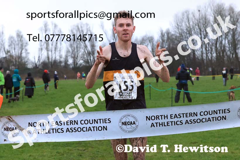 Senior mens 2023 North Eastern Cross Country Champs., Temple Park, South Shields. Photo: David T. Hewitson/Sports for All Pics